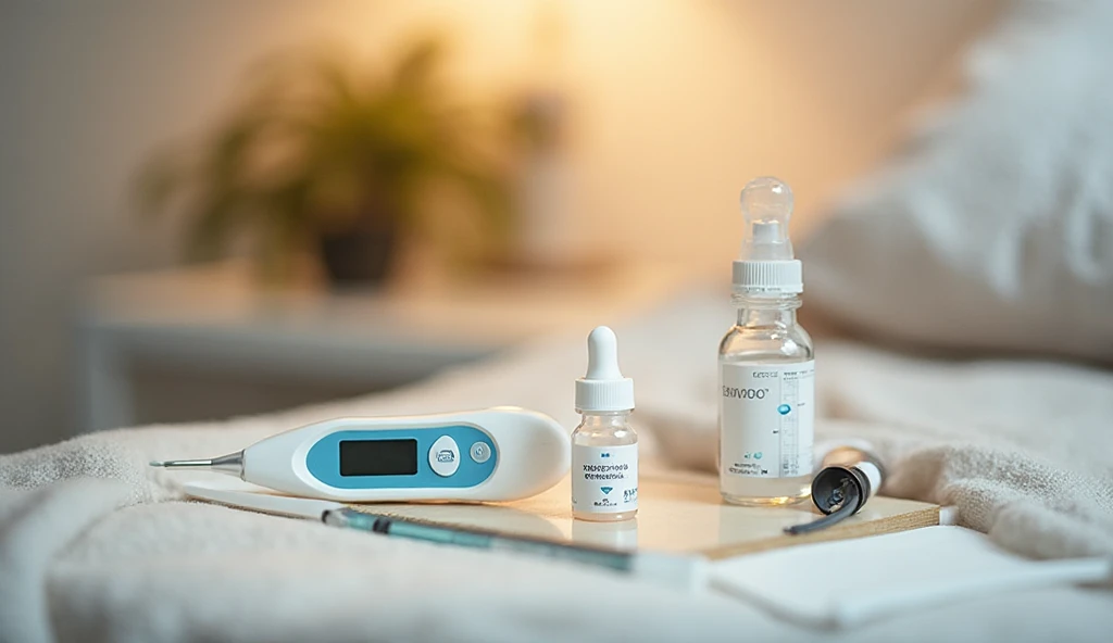 Alternating Tylenol and Motrin toddler medication setup shown in a calm home environment