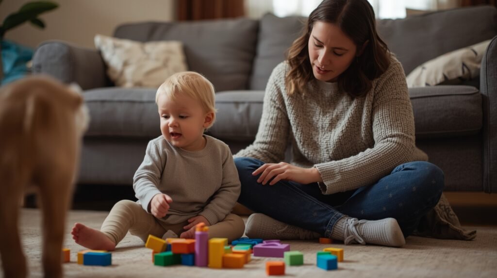 How to Attend to Your Toddler Scoopnurturement by supporting learning through play
