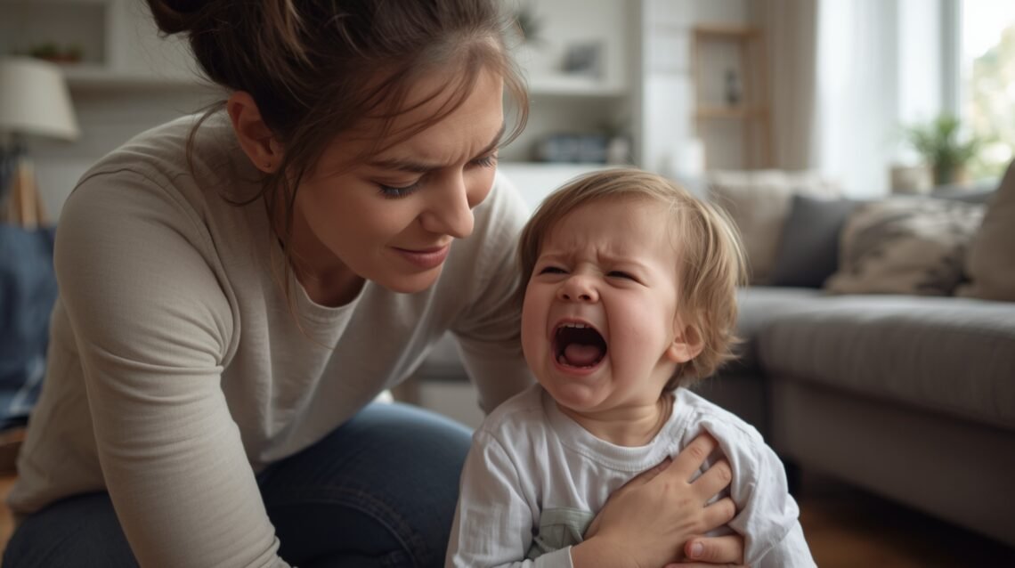 How to Stop Toddler High Pitched Screaming with calm parenting support during an emotional moment at home