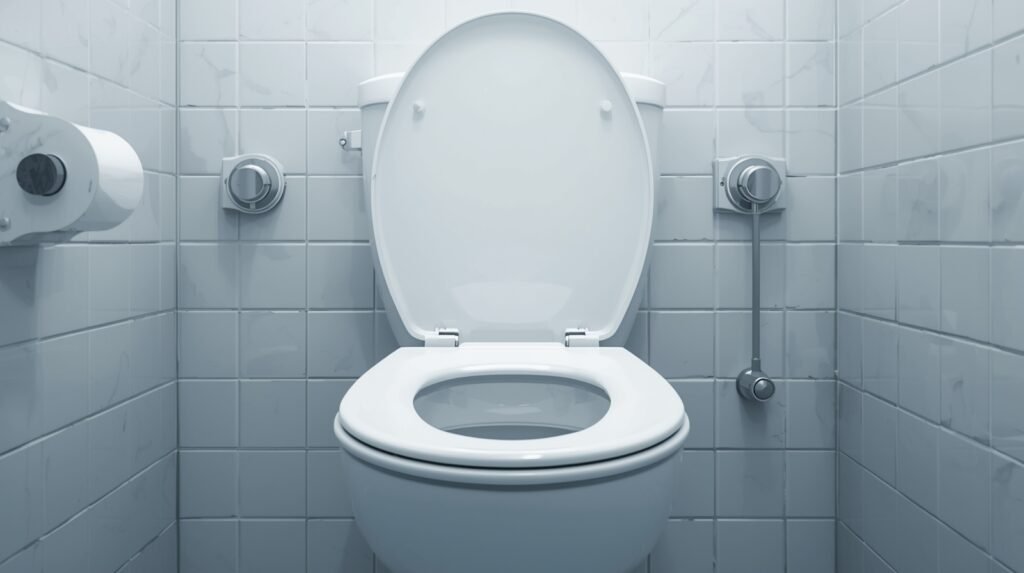 Are UTI contagious from toilet seats shown with a clean public toilet seat