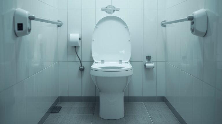 Are UTI contagious from toilet seats explained through a clean and hygienic public restroom toilet seat image
