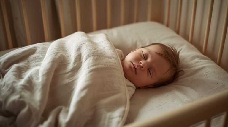 When can a toddler sleep with a blanket safely while resting comfortably in a toddler bed