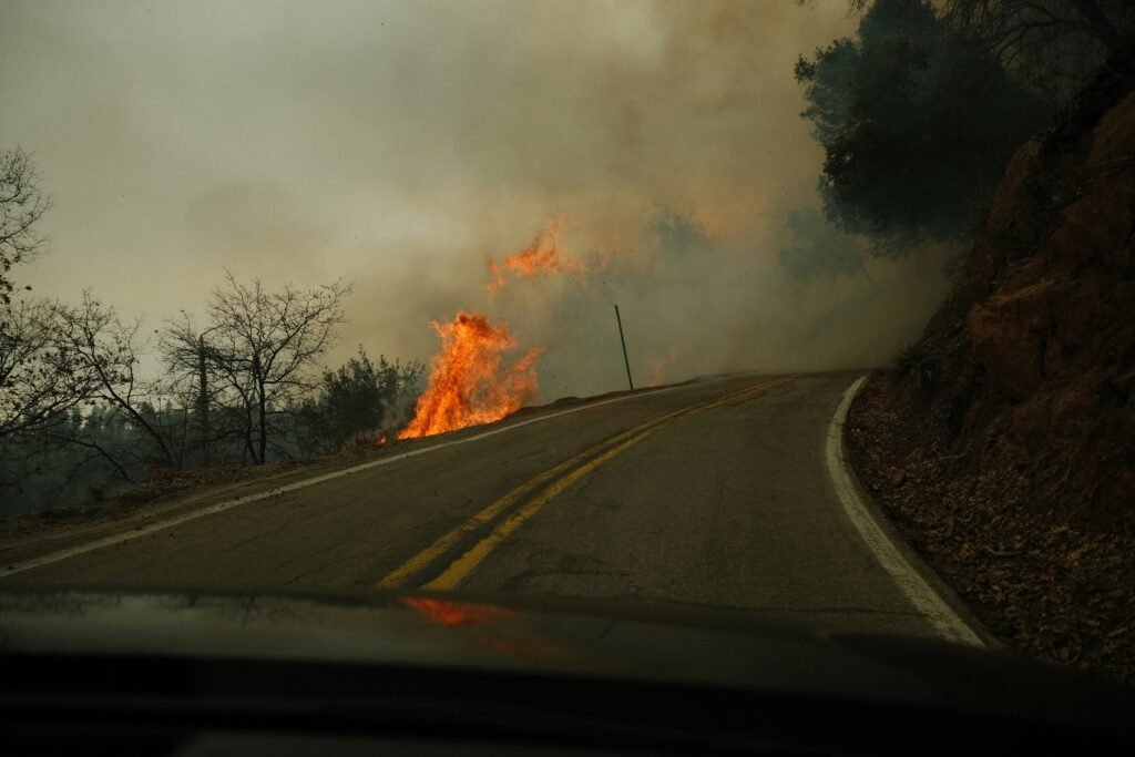 Vehicles stopped on I-64 after a traffic accident today, showing congestion and emergency response teams.