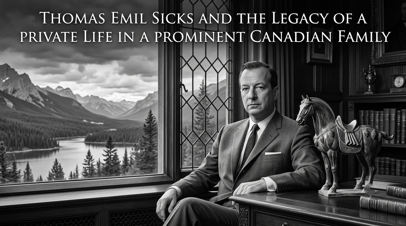 Thomas Emil Sicks highlighting his private life, family background, and Canadian family legacy.